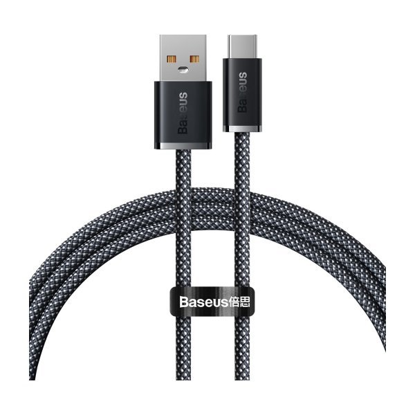 USB kabelis Baseus Dynamic 100W USB-A to Type-C 1.0m pilkas CALD000616
