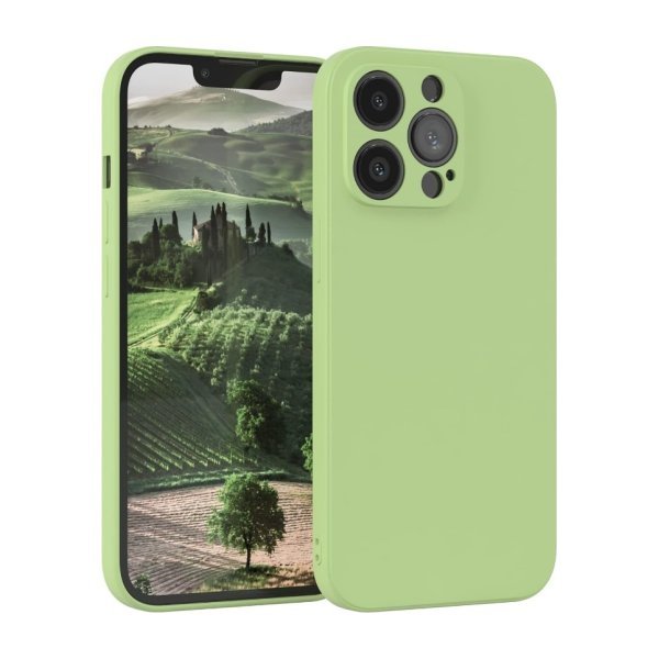 Dėklas Liquid Silicone 1.5mm Apple iPhone 15 Pro Max mėtinis
