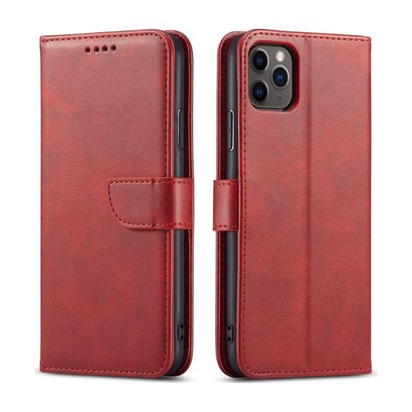 Dėklas Wallet Case Xiaomi Redmi 13C / Poco C65 / Poco M6 5G raudonas