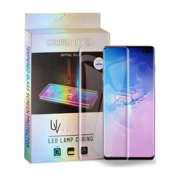 LCD apsauginis stikliukas M1 5D UV Glue Samsung S928 S24 Ultra lenktas skaidrus