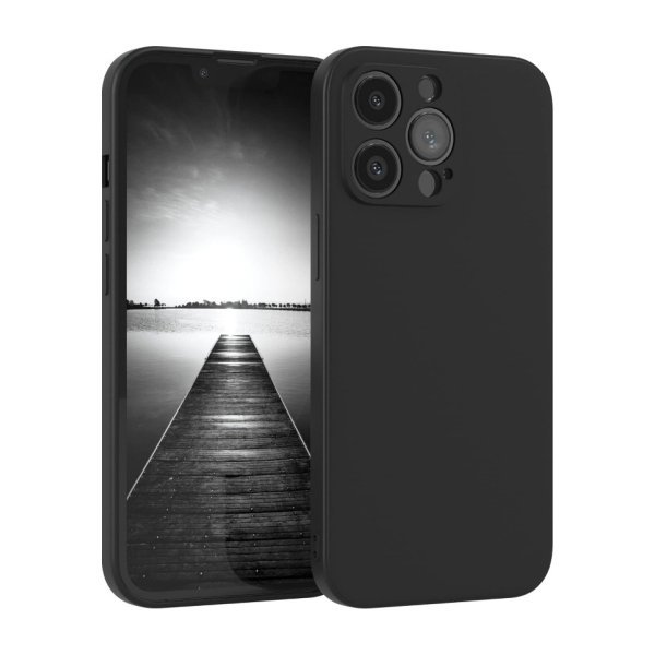 Dėklas Liquid Silicone 1.5mm Apple iPhone 16 Pro juodas