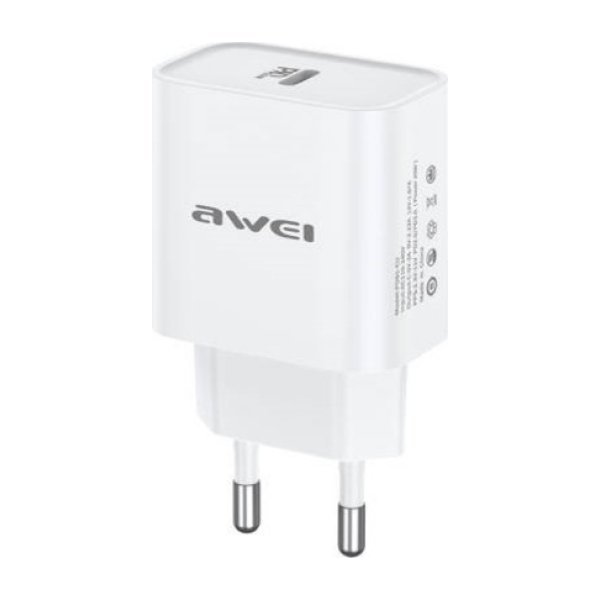 Įkroviklis Awei PD61-EU 20W USB-C baltas