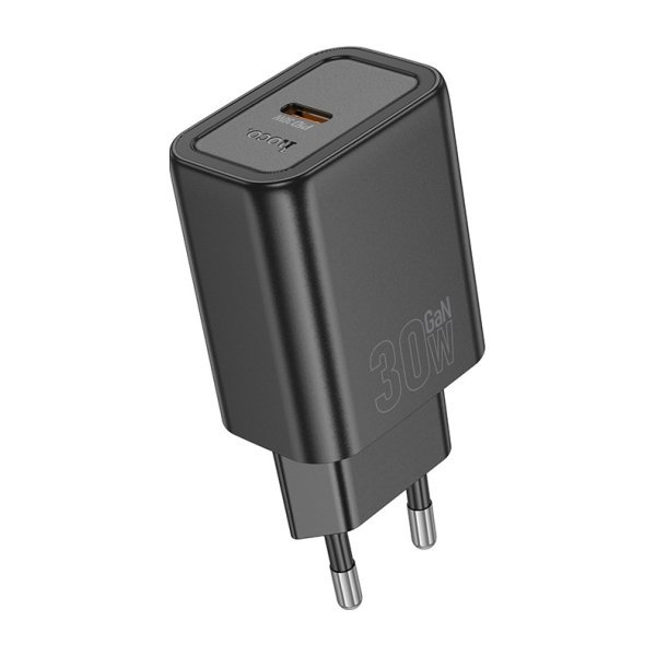 Įkroviklis Hoco N62 30W GaN USB-C juodas