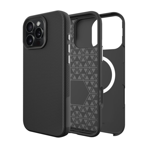 Dėklas Perfectionists Triangle Mag Case Apple iPhone 12 Pro Max juodas