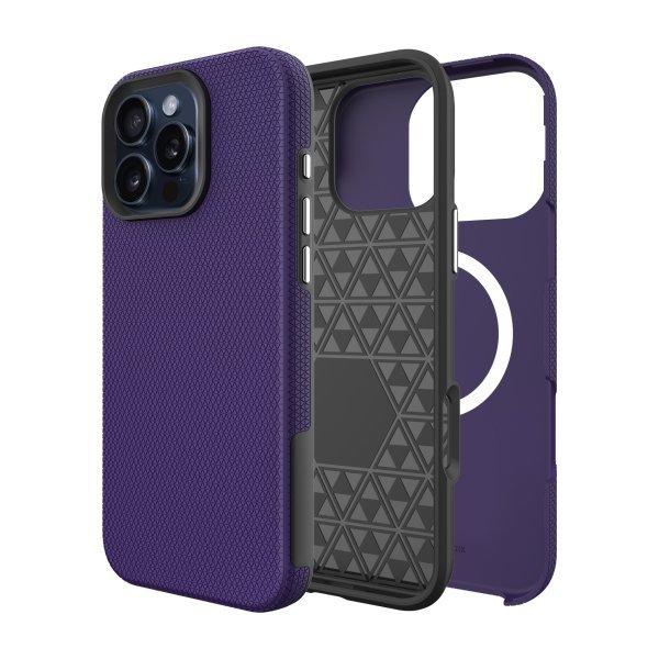 Dėklas Perfectionists Triangle Mag Case Apple iPhone 12 Pro Max violetinis
