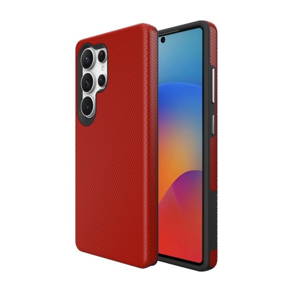 Dėklas Perfectionists Triangle Case Samsung S918 S23 Ultra 5G raudonas
