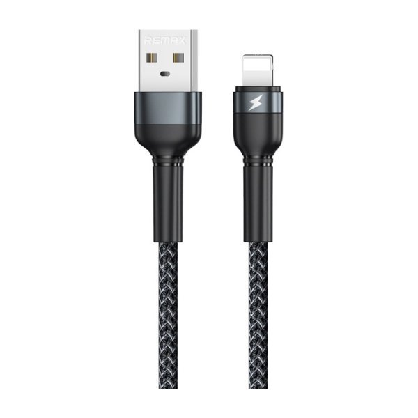 USB kabelis Remax RC-124i USB-A to Lightning 1.0m juodas