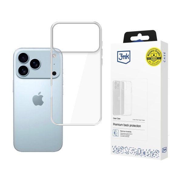 Dėklas 3mk Clear Case 1,2mm Apple iPhone 17 Pro Max / 18 Pro Max