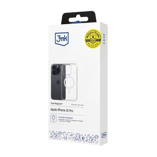 Чехол 3mk Clear MagCase Apple iPhone 17