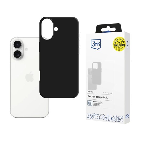 Чехол 3mk Matt Case Apple iPhone 17 чёрный