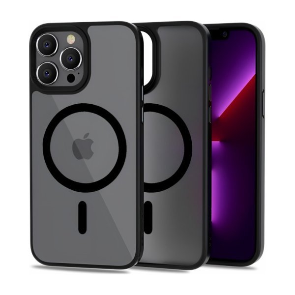 Dėklas Reach Matte MagSafe Apple iPhone 17 Pro / 18 Pro juodas
