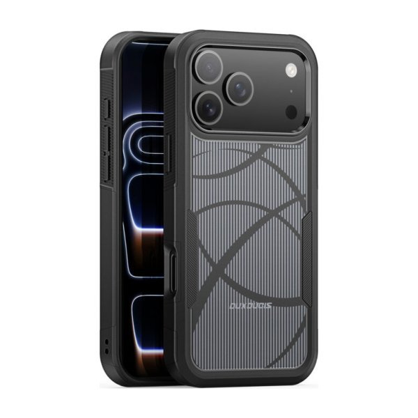 Dėklas Dux Ducis Shld Apple iPhone 17 Pro Max / 18 Pro Max juodas (Rhythm Pattern)
