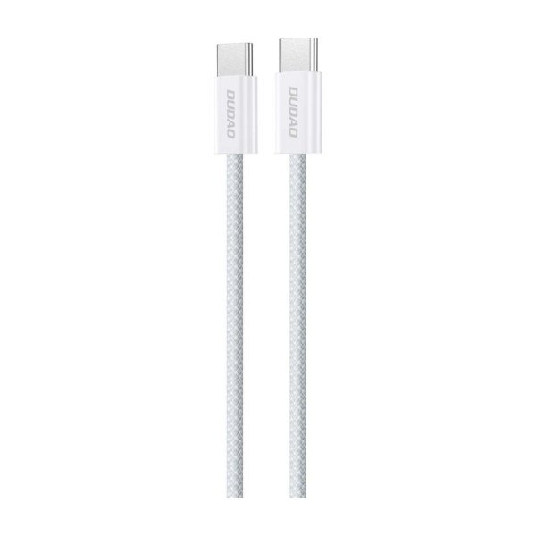 USB kabelis Dudao L6C USB-C to USB-C 60W 1.0m baltas